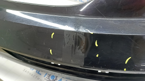 Bare rear bumper, upper part, Audi Q5 80A 18-20, for parking sensors, black, scratches, broken mount, broken mount, glued