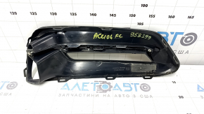 Left bumper grille for a Honda Accord 18-20 hybrid, under fog lights, gloss black, chrome, chips