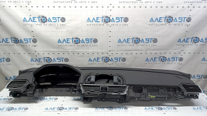 Honda Accord 18-22 black dashboard panel without AIRBAG, with projection, air vents, fabric tear