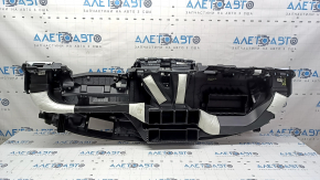 Honda Accord 18-22 black dashboard panel without AIRBAG, with projection, air vents, fabric tear