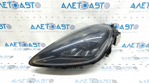 Left front headlight assembly for Porsche Cayenne 19-23 LED, Matrix beam, adaptive, dark lenses