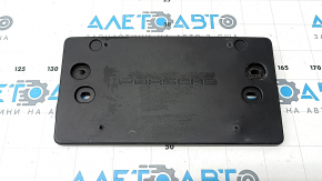Porsche Cayenne 19-23 Base front bumper license plate, scratches, non-standard holes