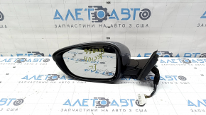Left side mirror assembly for Honda Accord 18-22, 8-pin BSM, heated, turn signal, silver