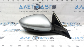 Right side mirror assembly Honda Accord 18-22, 12 pins, BSM, heated, turn signal, silver, worn