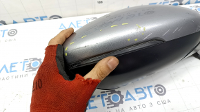 Right side mirror assembly Honda Accord 18-22, 12 pins, BSM, heated, turn signal, silver, worn