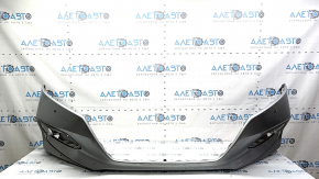Bare front bumper for Honda Accord 18-20, with parking sensors, silver, scratches, chips, and dings