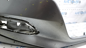 Bare front bumper for Honda Accord 18-20, with parking sensors, silver, scratches, chips, and dings