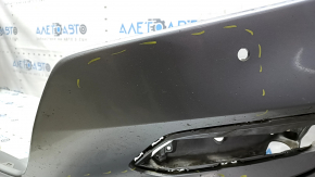 Bare front bumper for Honda Accord 18-20, with parking sensors, silver, scratches, chips, and dings