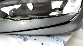 Bare front bumper for Honda Accord 18-20, with parking sensors, silver, scratches, chips, and dings