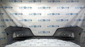 Bare front bumper for Honda Accord 18-20, with parking sensors, silver, scratches, chips, and dings