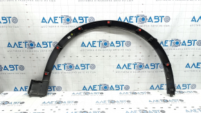 Front left fender arch trim for Porsche Cayenne 19-26, silver, scratches