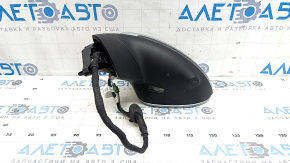 Left side mirror assembly for Porsche Cayenne 19-26, 16+2 pins, silver, turn signal, heated, auto-dimming, auto-folding, backlight, BSM, camera