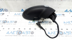Right side mirror assembly for Porsche Cayenne 19-26, 16+2 pins, silver, turn signal, heated, auto-dimming, auto-folding, backlight, BSM, camera