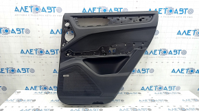Door trim panel, rear right, Porsche Cayenne 19-23 Bose, leatherette, black, without curtain, with speaker grille, tears