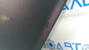 Door trim panel, rear right, Porsche Cayenne 19-23 Bose, leatherette, black, without curtain, with speaker grille, tears