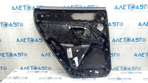 Door trim panel, rear right, Porsche Cayenne 19-23 Bose, leatherette, black, without curtain, with speaker grille, tears