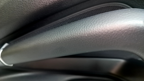 Front right door panel for a Porsche Cayenne 19-23 Bose, black leatherette, with backlighting, black leather armrest, tear, scratches