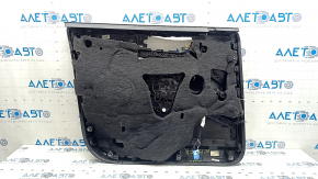 Front right door panel for a Porsche Cayenne 19-23 Bose, black leatherette, with backlighting, black leather armrest, tear, scratches