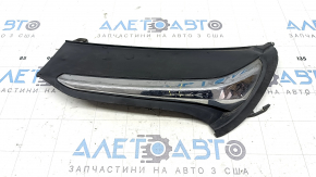 Left muffler cap for Honda Accord 18-18 EXL, touring, chrome structure, missing fragment, broken fasteners, mother-in-law