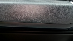 Front left door panel for a Porsche Cayenne 19-23 Bose, black leatherette, with backlighting, black leather armrest, scratches