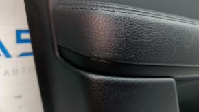 Front left door panel for a Porsche Cayenne 19-23 Bose, black leatherette, with backlighting, black leather armrest, scratches