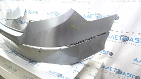 Bare rear bumper for Honda Accord 18-20 with parking sensors, silver, cracked, broken, scratched, missing fragment