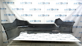 Bare rear bumper for Honda Accord 18-20 with parking sensors, silver, cracked, broken, scratched, missing fragment