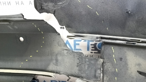 Bare rear bumper for Honda Accord 18-20 with parking sensors, silver, cracked, broken, scratched, missing fragment