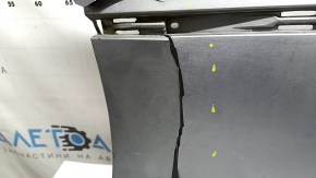 Bare rear bumper for Honda Accord 18-20 with parking sensors, silver, cracked, broken, scratched, missing fragment