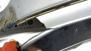 Bare rear bumper for Honda Accord 18-20 with parking sensors, silver, cracked, broken, scratched, missing fragment
