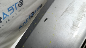 Bare rear bumper for Honda Accord 18-20 with parking sensors, silver, cracked, broken, scratched, missing fragment