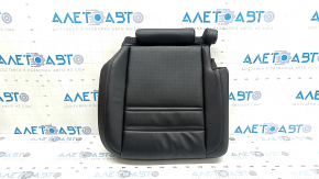 Rear seat cushion upholstery, 2nd row, right, Porsche Cayenne 19-26, black leather with perforation, Comfort, heated