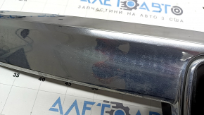 Upper center grille molding for Honda Accord 18-20 light chrome, with mounting and emblem, chips
