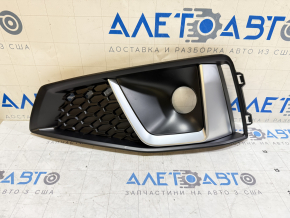 Left front bumper grille for Audi A4 B9 19-19 S-line with radar chrome