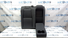 Rear seat backrest, 2nd row, right, Honda Accord 19-22, black leather, heated, perforated, with armrest