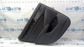 Rear left door panel for Honda Accord 19-22, black, with black leather insert, black leather armrest, without trim