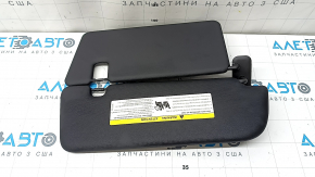 Left sun visor for Porsche Cayenne 19-26, black, without hook, with backlight