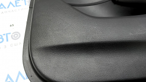 Door trim panel rear right Honda Accord 19-22 black, with black leather insert, armrest black leather, without trim, worn