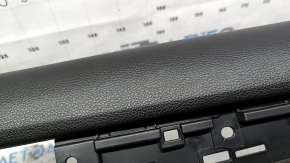 Door trim panel rear right Honda Accord 19-22 black, with black leather insert, armrest black leather, without trim, worn