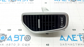 Right front panel air vent deflector for Porsche Cayenne 19-23, black with chrome