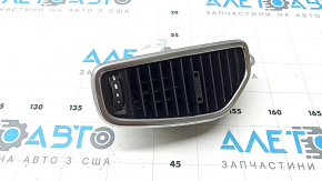 Left front panel air vent deflector Porsche Cayenne 19-23 black with chrome, without chrome trim