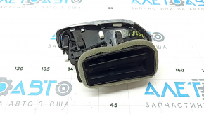 Left front panel air vent deflector Porsche Cayenne 19-23 black with chrome, without chrome trim