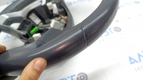 Honda Accord 18-22 black leather steering wheel with trim and wiring, scratches, worn