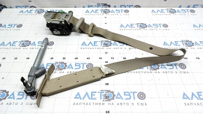 Driver's seat belt with tensioner and squib for Nissan Rogue 14-20, beige, dry-cleanable