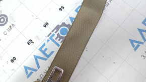 Passenger seat belt with tensioner and squib for Nissan Rogue 14-18, beige, dry-cleanable