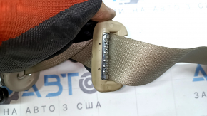 Passenger seat belt with tensioner and squib for Nissan Rogue 14-18, beige, dry-cleanable