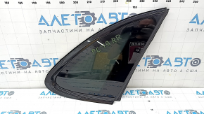 Rear right window, fixed glass, Porsche Cayenne 19-26, tinted, gloss black