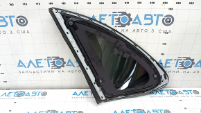 Rear right window, fixed glass, Porsche Cayenne 19-26, tinted, gloss black