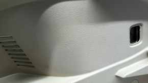 Left Nissan Rogue 17-20 fender flare, beige, for 2 rows, with trim and caps, scratches