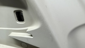 Left Nissan Rogue 17-20 fender flare, beige, for 2 rows, with trim and caps, scratches